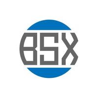 bsx brief logo ontwerp Aan wit achtergrond. bsx creatief initialen cirkel logo concept. bsx brief ontwerp. vector