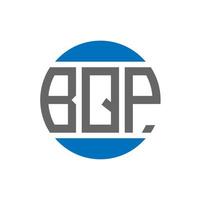 bqp brief logo ontwerp Aan wit achtergrond. bqp creatief initialen cirkel logo concept. bqp brief ontwerp. vector