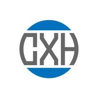 cxh brief logo ontwerp Aan wit achtergrond. cxh creatief initialen cirkel logo concept. cxh brief ontwerp. vector