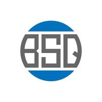 bsq brief logo ontwerp Aan wit achtergrond. bsq creatief initialen cirkel logo concept. bsq brief ontwerp. vector