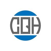 cqh brief logo ontwerp Aan wit achtergrond. cqh creatief initialen cirkel logo concept. cqh brief ontwerp. vector