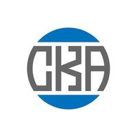 cka brief logo ontwerp Aan wit achtergrond. cka creatief initialen cirkel logo concept. cka brief ontwerp. vector