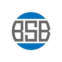 bsb brief logo ontwerp Aan wit achtergrond. bsb creatief initialen cirkel logo concept. bsb brief ontwerp. vector