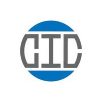 cic brief logo ontwerp Aan wit achtergrond. cic creatief initialen cirkel logo concept. cic brief ontwerp. vector