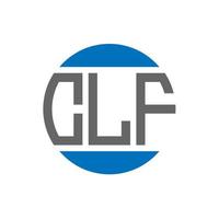 clf brief logo ontwerp Aan wit achtergrond. clf creatief initialen cirkel logo concept. clf brief ontwerp. vector