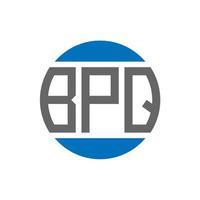 bpq brief logo ontwerp Aan wit achtergrond. bpq creatief initialen cirkel logo concept. bpq brief ontwerp. vector