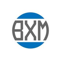 bxm brief logo ontwerp Aan wit achtergrond. bxm creatief initialen cirkel logo concept. bxm brief ontwerp. vector