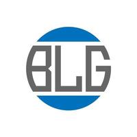 blg brief logo ontwerp Aan wit achtergrond. blg creatief initialen cirkel logo concept. blg brief ontwerp. vector