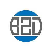 bzd brief logo ontwerp Aan wit achtergrond. bzd creatief initialen cirkel logo concept. bzd brief ontwerp. vector