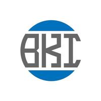 bki brief logo ontwerp Aan wit achtergrond. bki creatief initialen cirkel logo concept. bki brief ontwerp. vector