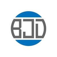 bjd brief logo ontwerp Aan wit achtergrond. bjd creatief initialen cirkel logo concept. bjd brief ontwerp. vector