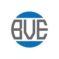 bve brief logo ontwerp Aan wit achtergrond. bve creatief initialen cirkel logo concept. bve brief ontwerp. vector