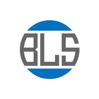 bls brief logo ontwerp Aan wit achtergrond. bls creatief initialen cirkel logo concept. bls brief ontwerp. vector