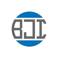 bji brief logo ontwerp Aan wit achtergrond. bji creatief initialen cirkel logo concept. bji brief ontwerp. vector