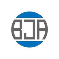 bja brief logo ontwerp Aan wit achtergrond. bja creatief initialen cirkel logo concept. bja brief ontwerp. vector