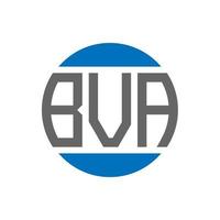 bva brief logo ontwerp Aan wit achtergrond. bva creatief initialen cirkel logo concept. bva brief ontwerp. vector