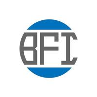 bfi brief logo ontwerp Aan wit achtergrond. bfi creatief initialen cirkel logo concept. bfi brief ontwerp. vector