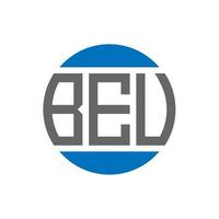 beu brief logo ontwerp Aan wit achtergrond. beu creatief initialen cirkel logo concept. beu brief ontwerp. vector