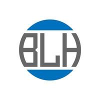 blh brief logo ontwerp Aan wit achtergrond. blh creatief initialen cirkel logo concept. blh brief ontwerp. vector