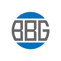 bbg brief logo ontwerp Aan wit achtergrond. bbg creatief initialen cirkel logo concept. bbg brief ontwerp. vector