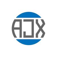 ajx brief logo ontwerp Aan wit achtergrond. ajx creatief initialen cirkel logo concept. ajx brief ontwerp. vector