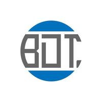 bdt brief logo ontwerp Aan wit achtergrond. bdt creatief initialen cirkel logo concept. bdt brief ontwerp. vector