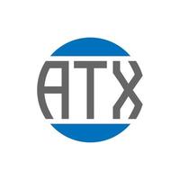 atx brief logo ontwerp Aan wit achtergrond. atx creatief initialen cirkel logo concept. atx brief ontwerp. vector