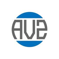 avz brief logo ontwerp Aan wit achtergrond. avz creatief initialen cirkel logo concept. avz brief ontwerp. vector