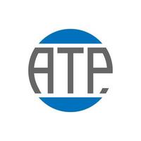 atp brief logo ontwerp Aan wit achtergrond. atp creatief initialen cirkel logo concept. atp brief ontwerp. vector