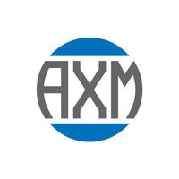 axm brief logo ontwerp Aan wit achtergrond. axm creatief initialen cirkel logo concept. axm brief ontwerp. vector