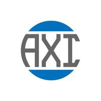 axi brief logo ontwerp Aan wit achtergrond. axi creatief initialen cirkel logo concept. axi brief ontwerp. vector