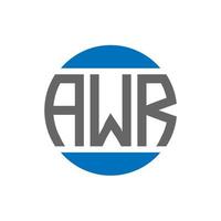 awr brief logo ontwerp Aan wit achtergrond. awr creatief initialen cirkel logo concept. awr brief ontwerp. vector