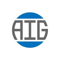 aig brief logo ontwerp Aan wit achtergrond. aig creatief initialen cirkel logo concept. aig brief ontwerp. vector