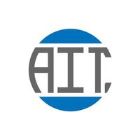 ait brief logo ontwerp Aan wit achtergrond. ait creatief initialen cirkel logo concept. ait brief ontwerp. vector