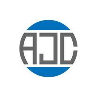 ajc brief logo ontwerp Aan wit achtergrond. ajc creatief initialen cirkel logo concept. ajc brief ontwerp. vector