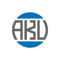 akv brief logo ontwerp Aan wit achtergrond. akv creatief initialen cirkel logo concept. akv brief ontwerp. vector