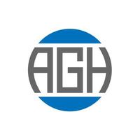 agh brief logo ontwerp Aan wit achtergrond. agh creatief initialen cirkel logo concept. agh brief ontwerp. vector