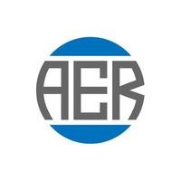 aer brief logo ontwerp Aan wit achtergrond. aer creatief initialen cirkel logo concept. aer brief ontwerp. vector