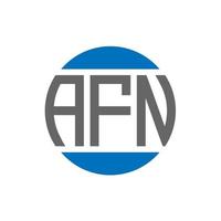 afn brief logo ontwerp Aan wit achtergrond. afn creatief initialen cirkel logo concept. afn brief ontwerp. vector