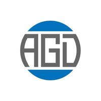 agd brief logo ontwerp Aan wit achtergrond. agd creatief initialen cirkel logo concept. agd brief ontwerp. vector