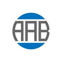 aab brief logo ontwerp Aan wit achtergrond. aab creatief initialen cirkel logo concept. aab brief ontwerp. vector