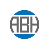 abh brief logo ontwerp Aan wit achtergrond. abh creatief initialen cirkel logo concept. abh brief ontwerp. vector