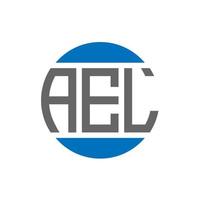 ael brief logo ontwerp Aan wit achtergrond. ael creatief initialen cirkel logo concept. ael brief ontwerp. vector