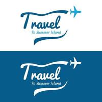 vliegmaatschappij ticket agentschap logo sjabloon ontwerp, vakantie, reizen in zomer geïsoleerd Aan achtergrond.logo voor bedrijf, merk, agentschap en reizen. vector