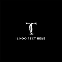 brief t veer logo, veer logo, creatief veer logo, t brief logo, notaris logo vector