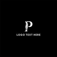 brief p veer logo, veer logo, creatief veer logo, p brief logo, notaris logo vector