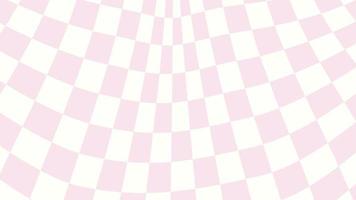 schattig esthetiek vervormd pastel roze en geel schaakbord, gingang, plaid, geruit, Schotse ruit behang illustratie, perfect voor banier, achtergrond, ansichtkaart, achtergrond, behang vector