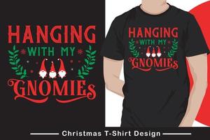 Kerstmis dag typografie en grafisch t-shirt ontwerp pro vector