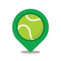 tennis logo ontwerp. symbool. plaats symbool. vector