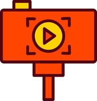 selfie stok vector icoon